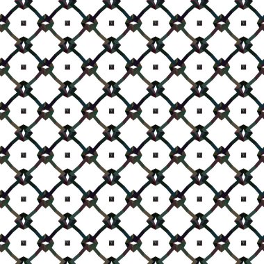 Geometrik süslemeli vektör deseni. Kusursuz tasarım dokusu 