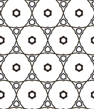 Geometrik süslemeli kusursuz desen. vektör illüstrasyonu