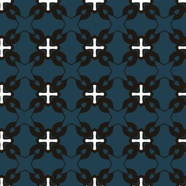 Geometrik süslemeli vektör deseni. Kusursuz tasarım dokusu.