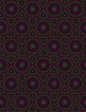 Geometrik süslemeli vektör deseni. Kusursuz tasarım dokusu.