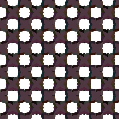 Geometrik süslemeli vektör deseni. Kusursuz tasarım dokusu.