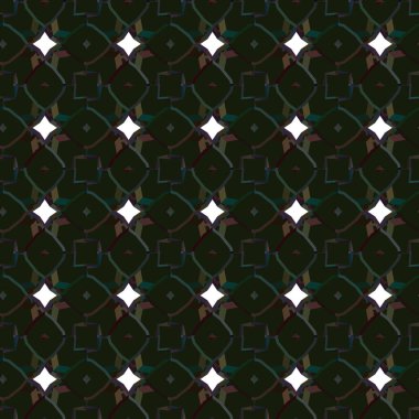 Geometrik süslemeli vektör deseni. Kusursuz tasarım dokusu. 