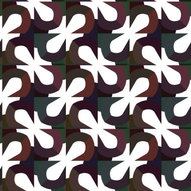Soyut geometrik süslemeli vektör deseni. Kusursuz tasarım dokusu.