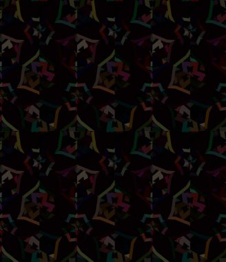 Modern geometrik vektör tasarımı, kusursuz desen çizimi