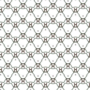 Geometrik süslemeli vektör deseni. Kusursuz tasarım dokusu.