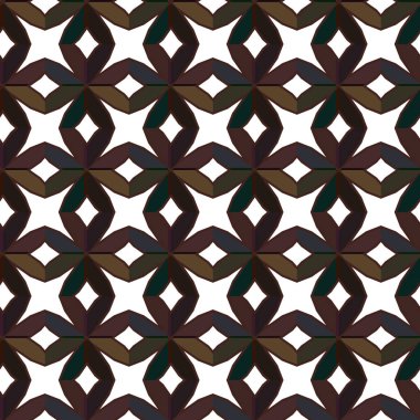 Geometrik süslemeli vektör deseni. Kusursuz tasarım dokusu.