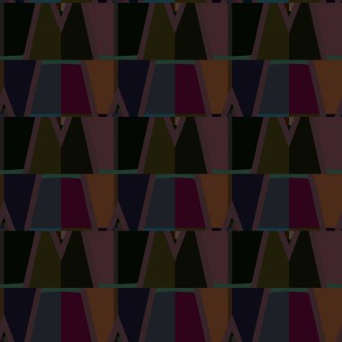 Geometrik süslemeli vektör deseni. Kusursuz tasarım dokusu.