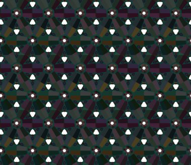 Geometrik süslemeli vektör deseni. Kusursuz tasarım dokusu.