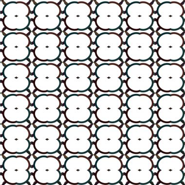 Geometrik süslemeli vektör deseni. Kusursuz tasarım dokusu.