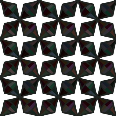 Modern geometrik vektör tasarımı, kusursuz desen çizimi