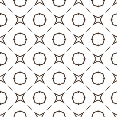 Geometrik süslemeli vektör deseni. Kusursuz tasarım dokusu.