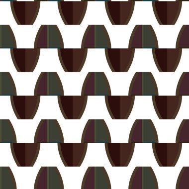 Geometrik süslemeli vektör deseni. Kusursuz tasarım dokusu.