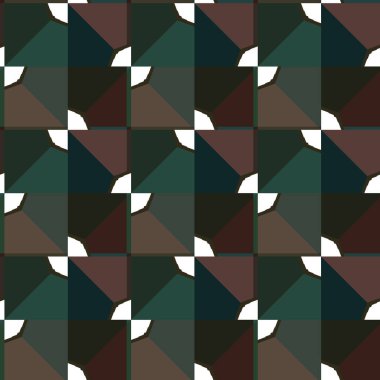 Geometrik süslemeli vektör deseni. Kusursuz tasarım dokusu.