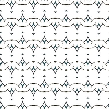 Kusursuz tasarım dokusu. Geometrik süslemeli vektör deseni. 