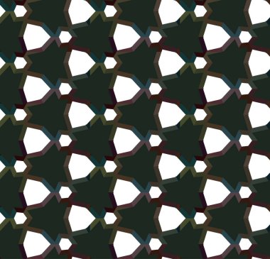 Modern geometrik vektör tasarımı, kusursuz desen çizimi