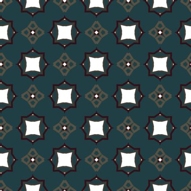 Geometrik süslemeli vektör deseni. Kusursuz tasarım dokusu.