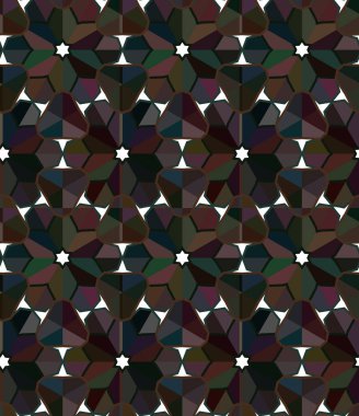 Geometrik şekilli soyut ve kusursuz desen.