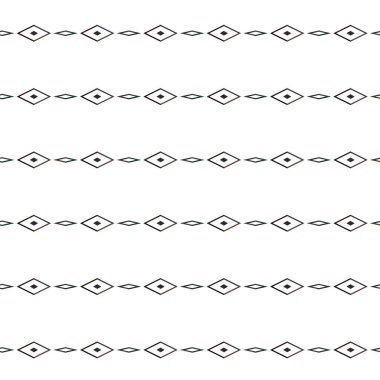 Geometrik süslemeli vektör deseni. Kusursuz tasarım dokusu.