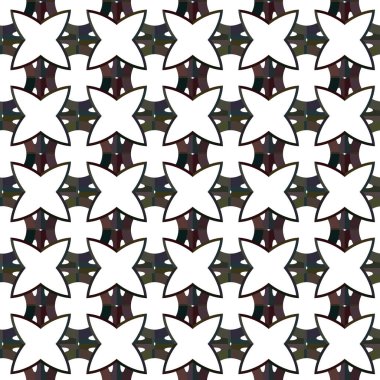 Geometrik süslemeli vektör deseni. Kusursuz tasarım dokusu.