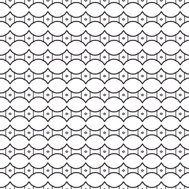 Modern geometrik vektör tasarımı, kusursuz desen çizimi