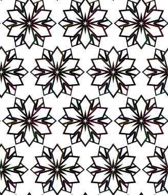 Modern geometrik vektör tasarımı, kusursuz desen çizimi