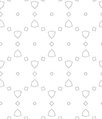 Geometrik süslemeli vektör deseni. Kusursuz tasarım dokusu. 