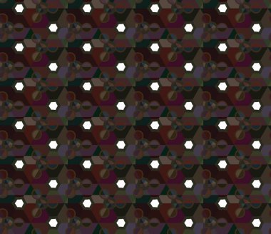 Geometrik süslemeli vektör deseni. Kusursuz tasarım dokusu. 