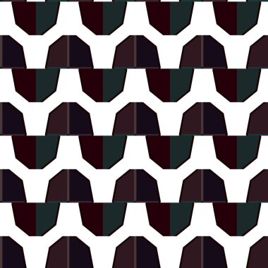 Modern geometrik vektör tasarımı, kusursuz desen çizimi