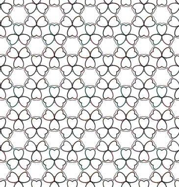 Geometrik süslemeli vektör deseni. Kusursuz tasarım dokusu.