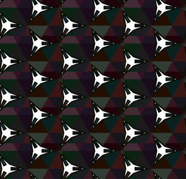 Geometrik süslemeli vektör deseni. Kusursuz tasarım dokusu.