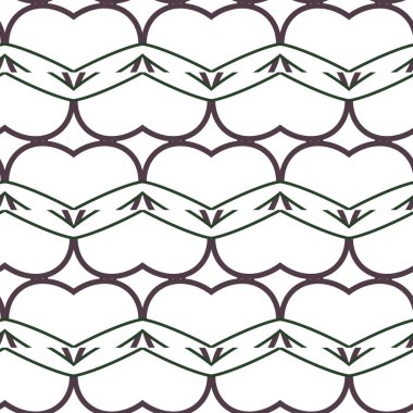 Soyut geometrik süslemeli vektör deseni. Kusursuz tasarım dokusu.