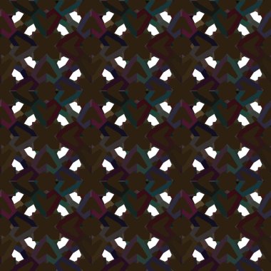 Geometrik süslemeli vektör deseni. Kusursuz tasarım dokusu. 