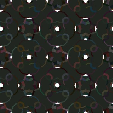 Geometrik süslemeli vektör deseni. Kusursuz tasarım dokusu.