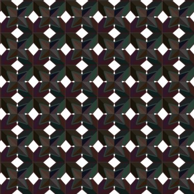 Geometrik süslemeli vektör deseni. Kusursuz tasarım dokusu.