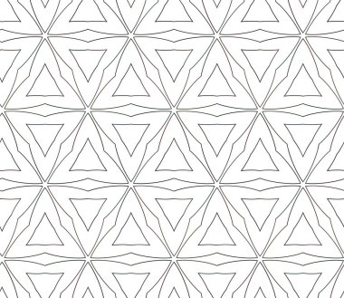 Geometrik süslemeli vektör deseni. Kusursuz tasarım dokusu.