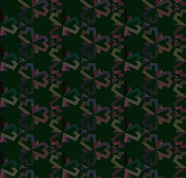 Geometrik süslemeli vektör deseni. Kusursuz tasarım dokusu.