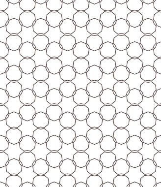 Geometrik süslemeli vektör deseni. Kusursuz tasarım dokusu.