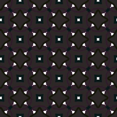 Geometrik süslemeli vektör deseni. Kusursuz tasarım dokusu.