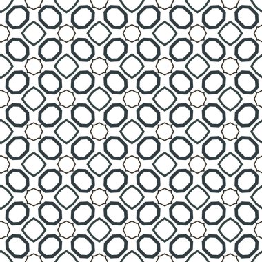 Geometrik süslemeli vektör deseni. Kusursuz tasarım dokusu.