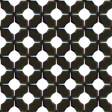 Geometrik süslemeli kusursuz desen. vektör illüstrasyonu