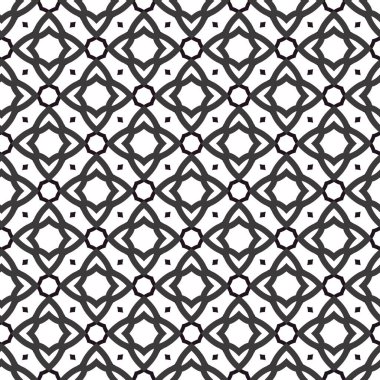 Geometrik süslemeli vektör deseni. Kusursuz tasarım dokusu. 