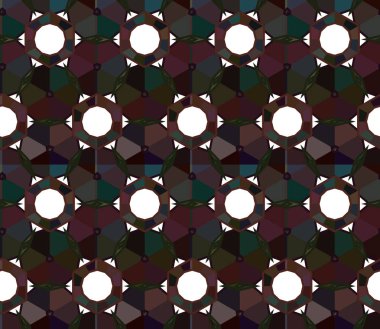 Geometrik süslemeli kusursuz desen. vektör illüstrasyonu