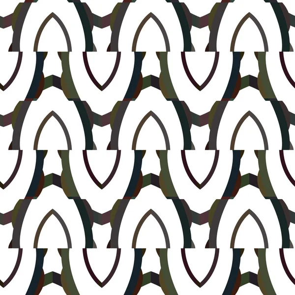 Геометрический Орнаментальный Векторный Рисунок Бесшовная Текстура Дизайна — стоковый вектор