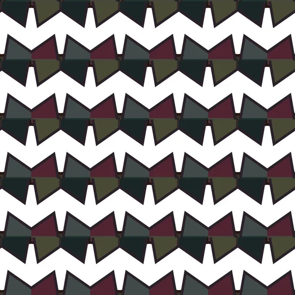 Abstract Naadloos Patroon Met Geometrische Vormen — Stockvector