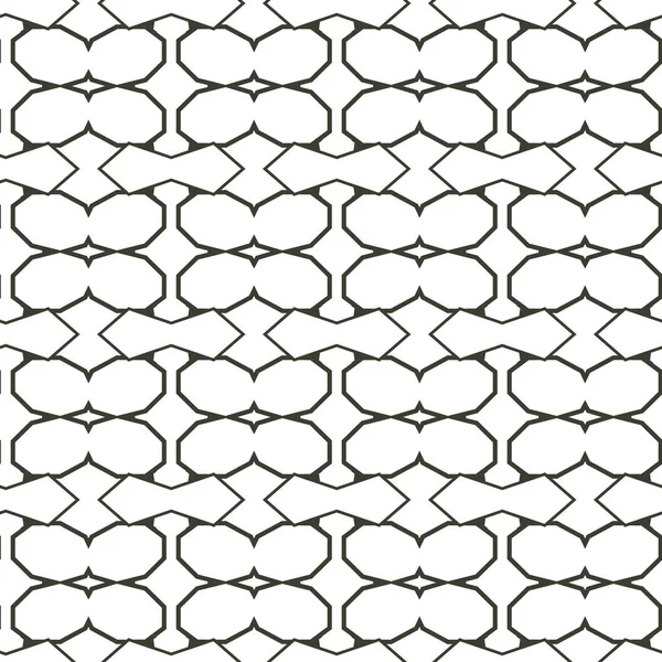 Sömlöst Mönster Med Geometrisk Prydnad Vektor Illustration — Stock vektor