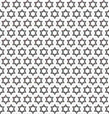 Geometrik süslemeli kusursuz desen. vektör illüstrasyonu