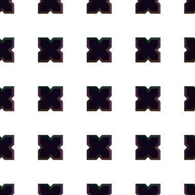 Geometrik süslemeli vektör deseni. Kusursuz tasarım dokusu.