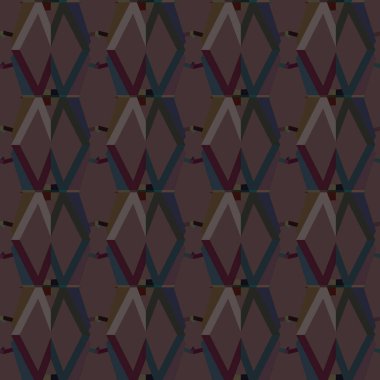 Geometrik süslemeli vektör deseni. Kusursuz tasarım dokusu.