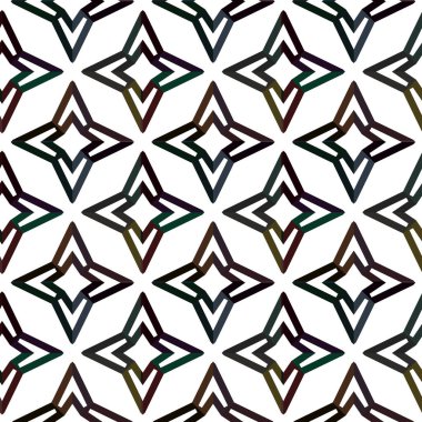 Modern geometrik vektör tasarımı, kusursuz desen çizimi