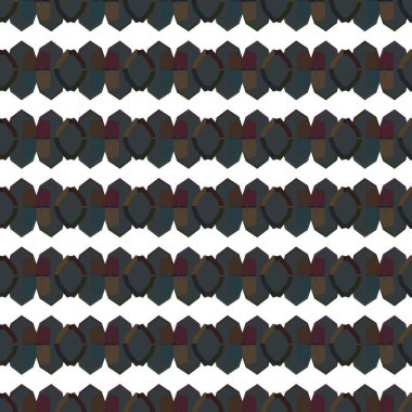 Geometrik süslemeli vektör deseni. Kusursuz tasarım dokusu.